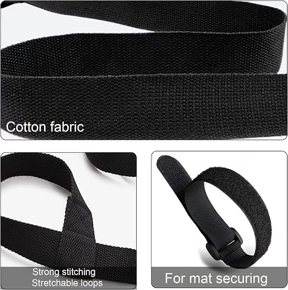 2 Pack Yoga Mat Straps Adjustable Shoulder Sling for Exercise Fitness Mats