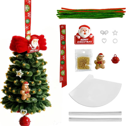 Pipe Cleaners Christmas Tree Ornaments Craft Kit Handmade Holiday Decorations