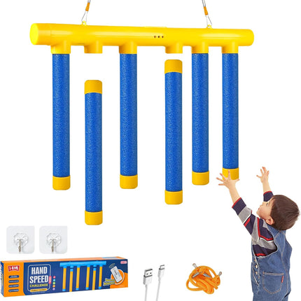 Reflex Drop Sticks Game with 3 Speed Modes for Reaction Training Fun