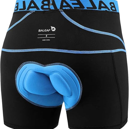 Men's 3D Padded Cycling Shorts, Breathable Quick-Dry MTB Bike Liner Underwear