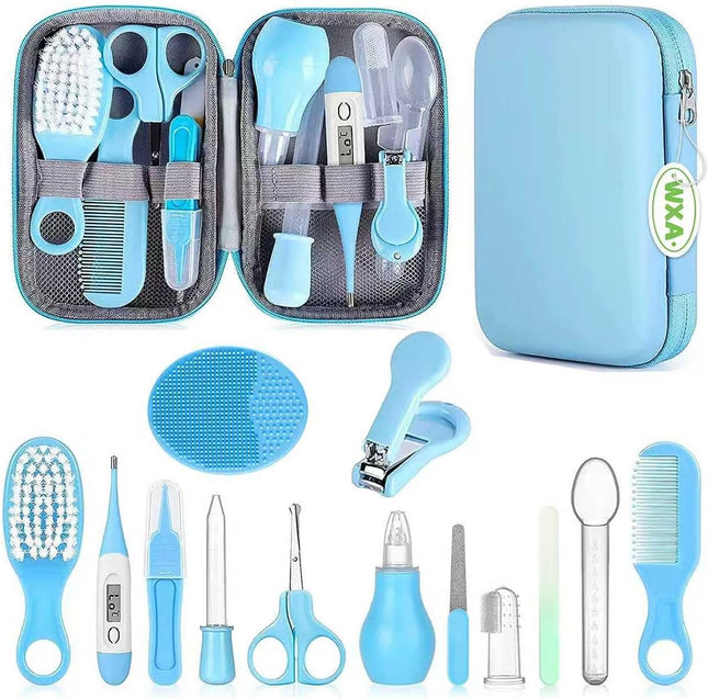 Baby Grooming Kit with Hair Brush, Comb, Nail Clipper & Nasal Aspirator