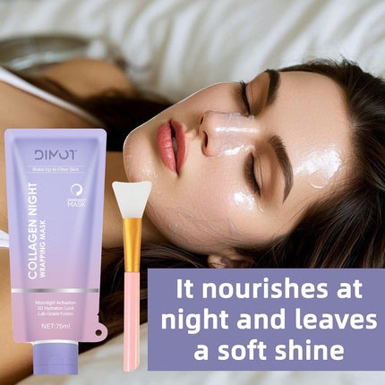 Collagen Night Wrapping Mask – Peel-Off for Hydration & Firming, 2.54 fl.oz