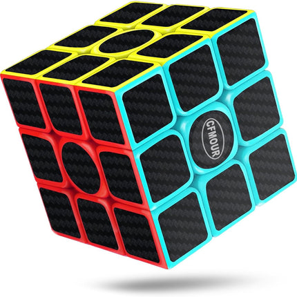 Original 3x3 Speed Cube Fast Magic Puzzle Cube Carbon Fiber Toy for Kids