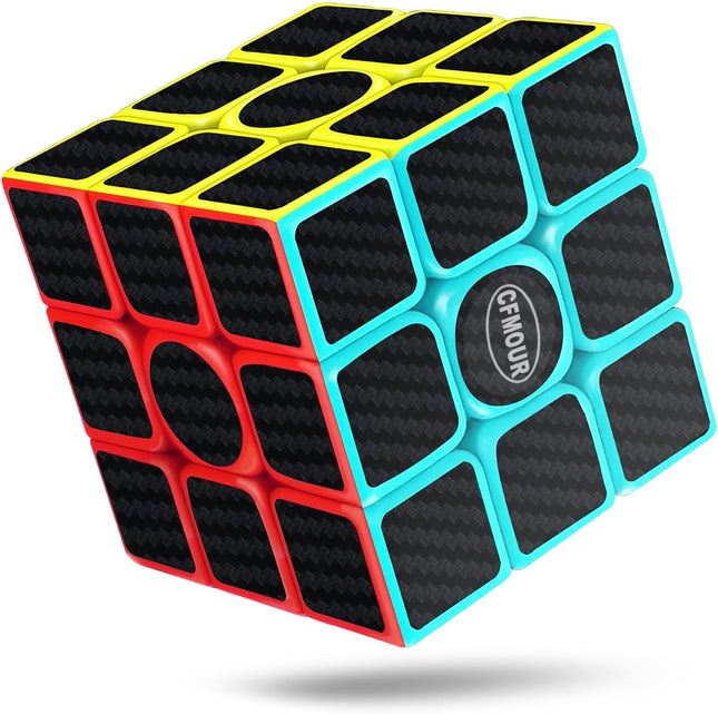 Original 3x3 Speed Cube Fast Magic Puzzle Cube Carbon Fiber Toy for Kids