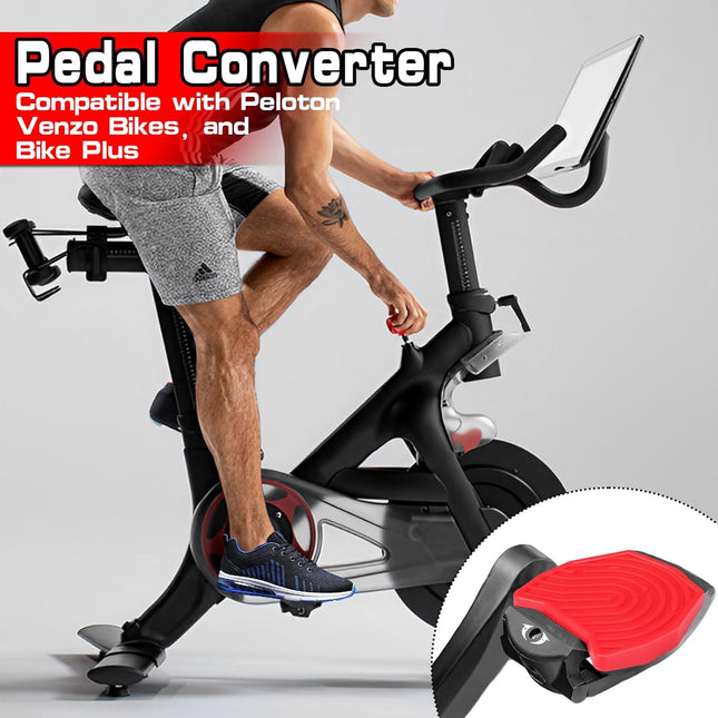 Peloton Bike Pedal Converter Flat Pedals for Regular Shoes Bike & Bike Plus