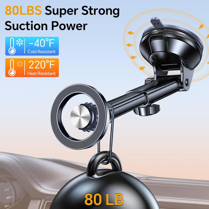 MagSafe Car Mount – Windshield, Vent & Dash Magnetic Phone Holder