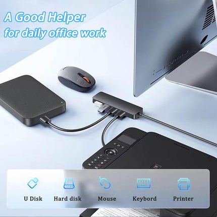 USB 3.0 4 Port Hub USB Splitter for Laptop PC Desktop Plug and Play