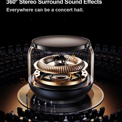 Mini Portable Wireless Bluetooth Speaker – TWS, LED Lights & Lanyard, Gift for Kids & Adults