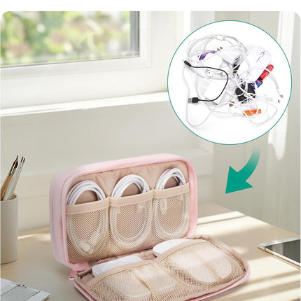 Electronics Organizer Travel Case for Cables Chargers and Tech Accessories