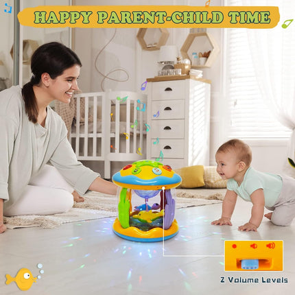 Baby Ocean Musical Toy – Rotating Light-Up Toy for 6–12 Months Boys