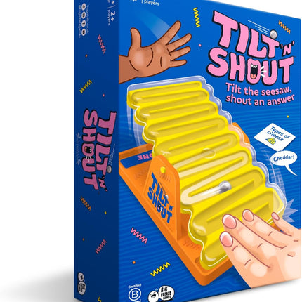 Tilt 'n' Shout Family Board Game Fast Paced Party Game for Kids Adults