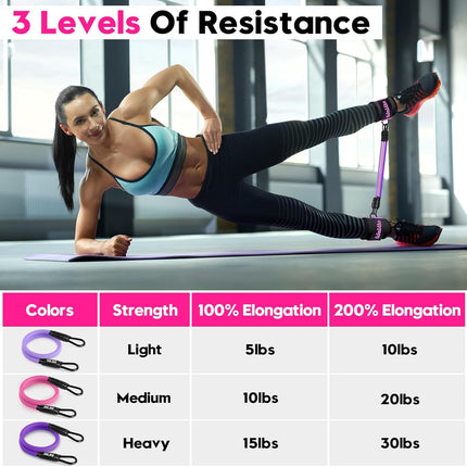 Ankle Strap Resistance Bands for Women Men Lower Body Exercise Fitness