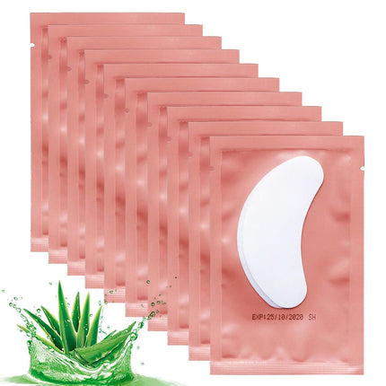 50 Pairs Under Eye Pads for Lash Extensions Aloe Vera Hydrogel Lint-Free Patches