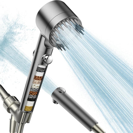 Filtered Handheld Shower Head – High Pressure, Multi-Spray, ON/OFF Switch