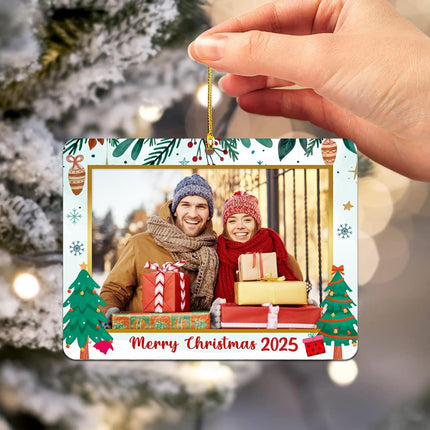 2025 Christmas Photo Frame Ornaments – Personalized Tree Decorations