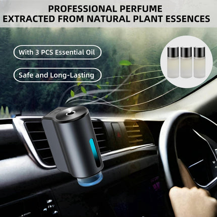 Smart Car Air Freshener Diffuser – 3 Adjustable Modes, 3 Essential Oils, Long-Lasting