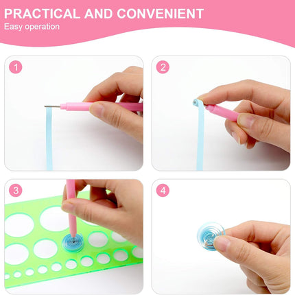 14 Pcs Paper Quilling Tool Set Double Head Pens Slotted Tools Awl Tweezer