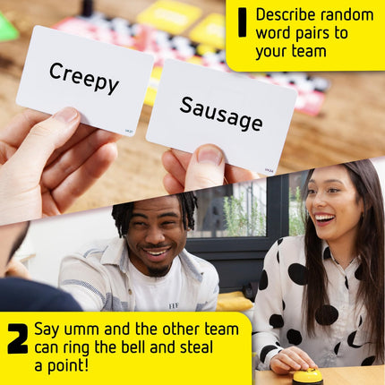 Fast Paced Family Word Party Game for Adults with Bonus Content Game Night Fun