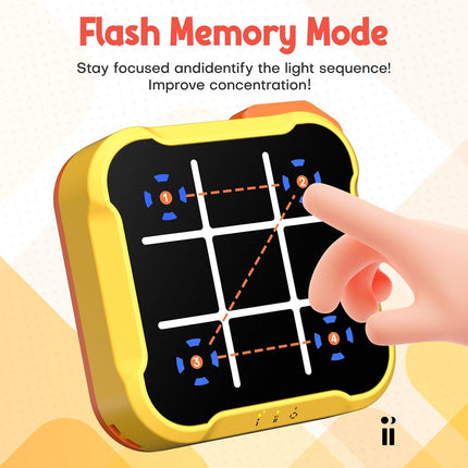 Tic Tac Toe Bolt Game Handheld Electronic Puzzle Travel Game for Kids