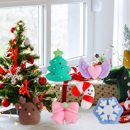 24PCS Mini Mochi Squishy Toys – Christmas Party Favors for Kids