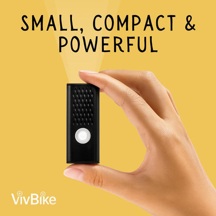 VivBike Rechargeable Bike Light, USB-C LED Headlight, Waterproof, Multiple Modes