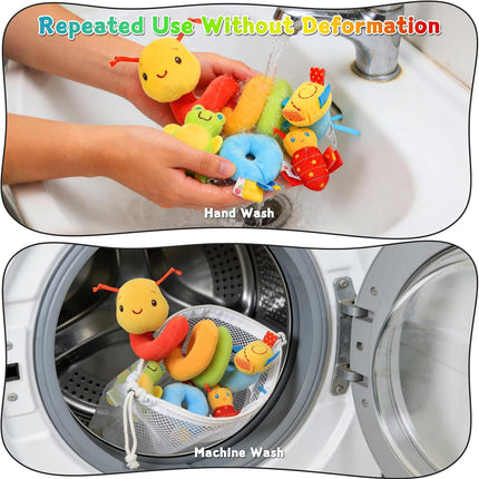 Baby Spiral Activity Toy – Soft Hanging Sensory Toy for Car Seat, Stroller & Crib