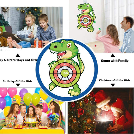 Dinosaur Toys & 30” Dart Board – Kids Games, Party Supplies Ages 3–12
