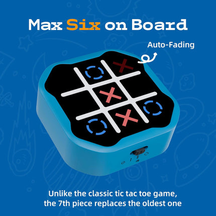 3-in-1 Electronic Tic Tac Toe Game, Handheld Digital Toy for Kids & Adults