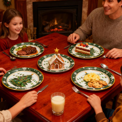 40PCS Christmas Plates & Napkins – Disposable Xmas Tableware for 20 Guests