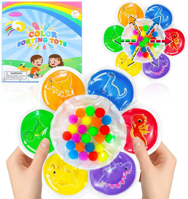 Color Sorting Sensory Toy for Kids – Montessori Fine Motor Skills & Autism Activity
