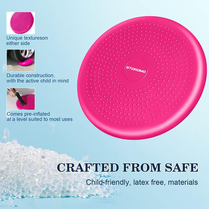 Wobble Cushion Balance Disc, Extra Thick 13.4in Wiggle Seat for Stability Training