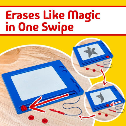 Retro Magna Doodle Magnetic Drawing Board Classic Toy for Kids Ages 3+