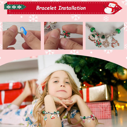 Christmas Advent Calendar Bracelet Kit – 24 Days DIY Jewelry for Girls & Teens