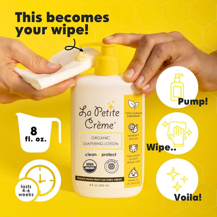 Creme French Premium Liniment Baby Lotion – Organic Moisturizer & Skin Cleanser