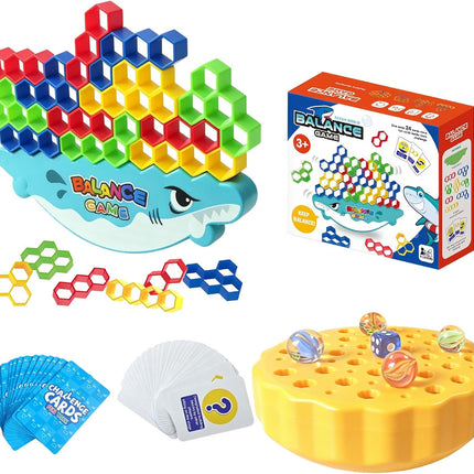 3 in 1 Stacking Balance Marble Game Educational STEM Toy Ages 6+