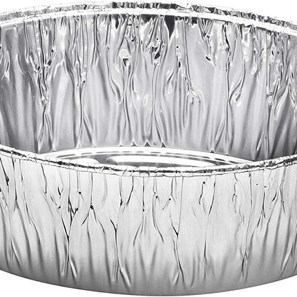 10-Pack 8" Aluminum Dutch Oven Liner Pans, Disposable Deep Foil Baking Pans