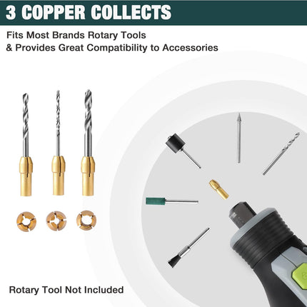 306PCS Rotary Tool Accessories Kit – Fits Dremel, Cutting, Sanding & Polishing