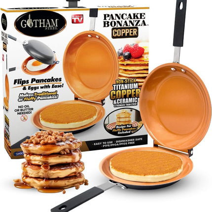 Pancake Griddle Pan – Double-Sided Nonstick for Fluffy Pancakes & Breakfast