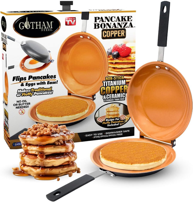 Pancake Griddle Pan – Double-Sided Nonstick for Fluffy Pancakes & Breakfast