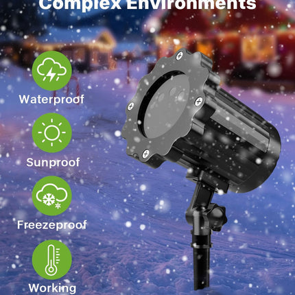 Laser Christmas Projector Lights – Outdoor Waterproof Star Show w/ Remote