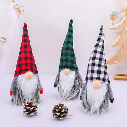 3PCS Santa Gnomes – Handmade Scandinavian Tomte Plush Christmas Table Decor
