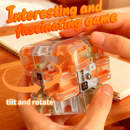 Large 3D Maze Cube Brain Teaser Puzzle Ball Stress Relief Toy for All Ages