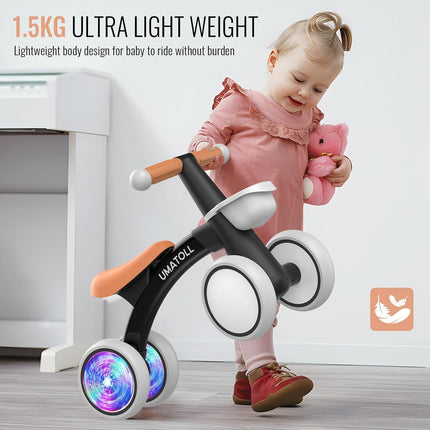 Toddler Balance Bike Adjustable Seat Baby Walker Toy 1 Year Old Birthday