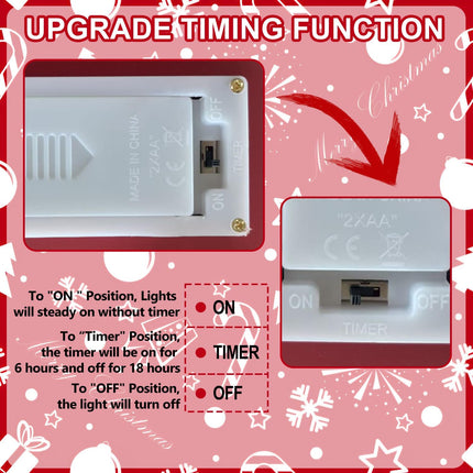 LED Lighted Christmas Snowman Decor | Wooden Table Sign with Timer