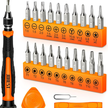 24-Piece Precision Screwdriver Set – Torx, Y00, P5 for Electronics & Gadgets