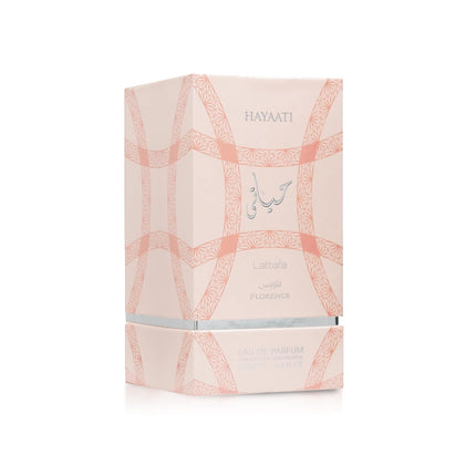 Lattafa Hayaati Florence Women’s Eau de Parfum 3.4 oz Floral Fruity Gourmand Perfume
