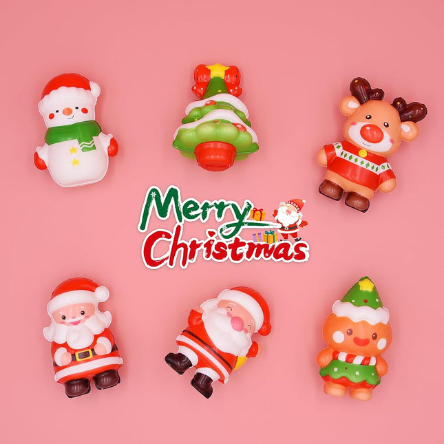 6 Pack Christmas Squishy Toys – Slow Rising Squeeze Toys for Kids