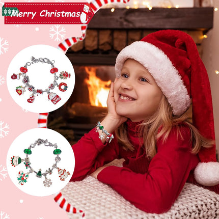Christmas Advent Calendar Bracelet Kit – 24 Days DIY Jewelry for Girls & Teens