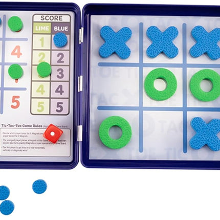 Take N Play Tic Tac Toe Board Game Travel Family Game for Kids Ages 4+