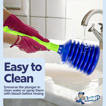 Small Sink Plunger – Powerful Clog Remover for Kitchen, Bathroom, Tub